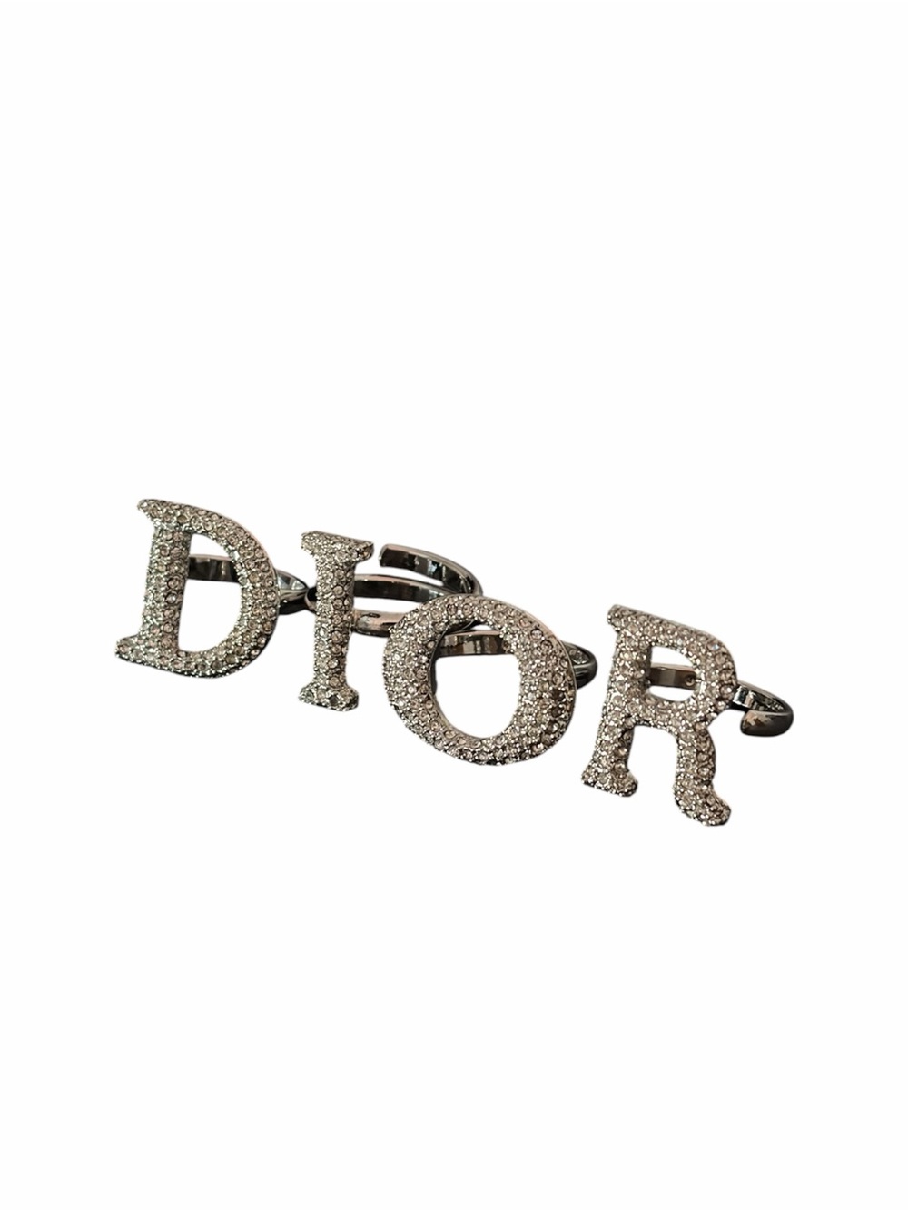 Dior Crystal Spell Out Rings - Picture 3 of 9